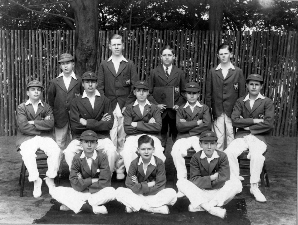 JD Nettleton seated left diagonally behind Percy Burton front centre WPPS School Records